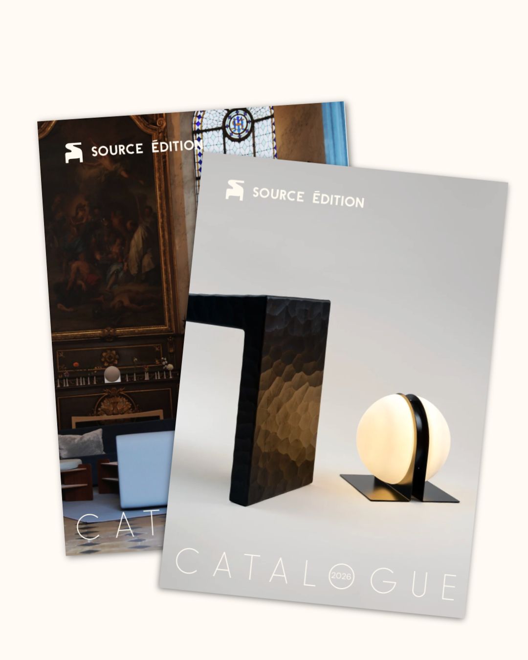 Image showing the two differents versions of the Source Edition catalogues