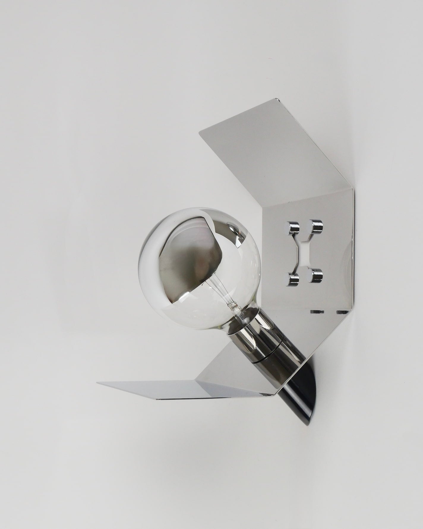 Pliée lamp, mirrored finishes, unlit, wall-mounted version